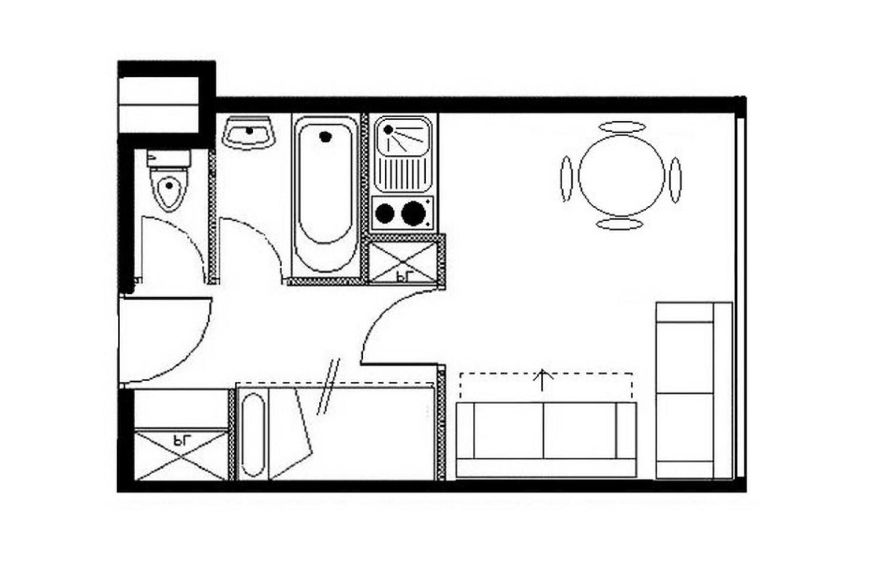 Residence Boedette A - Studio Classique - Depart Et Retour Skis Aux Pieds Mae-3564 Сен-Мартен-дьо-Белвил Екстериор снимка